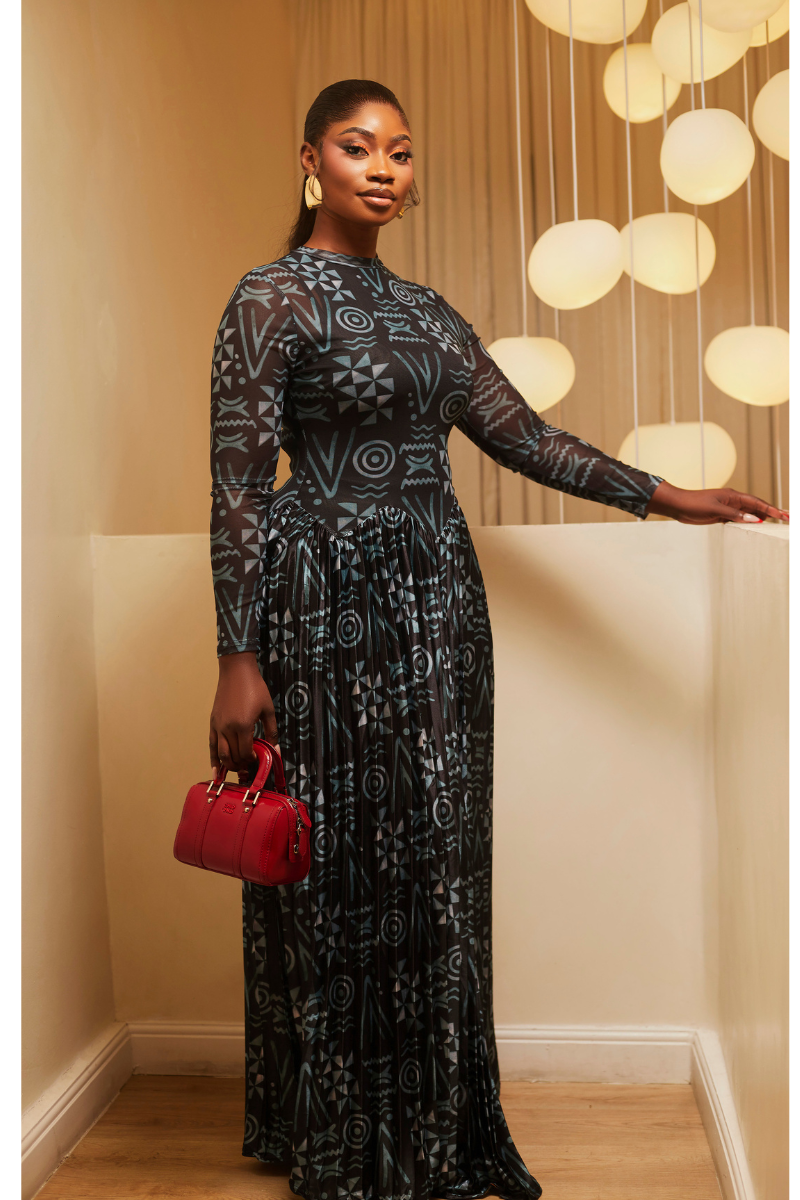 Zuri Pleated Maxi Dress