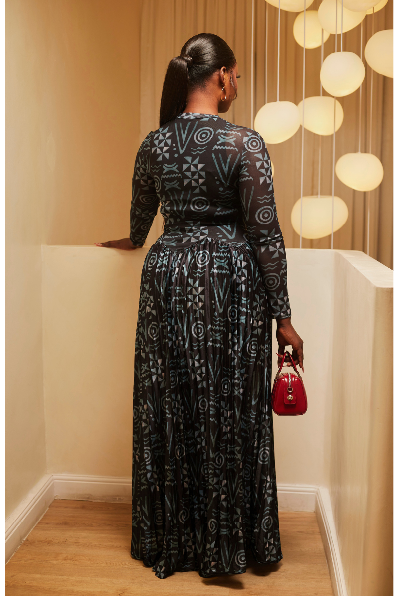 Zuri Pleated Maxi Dress