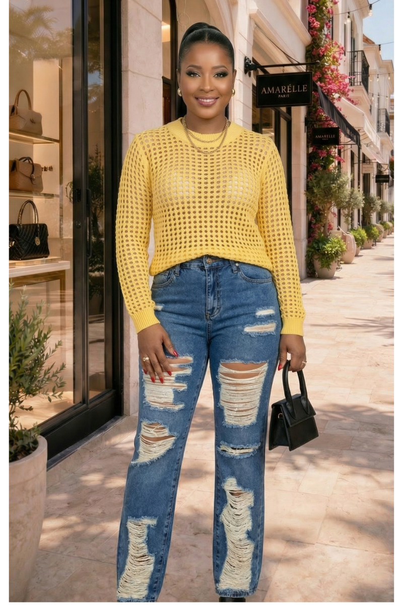 Sunny Knit Sweater Top