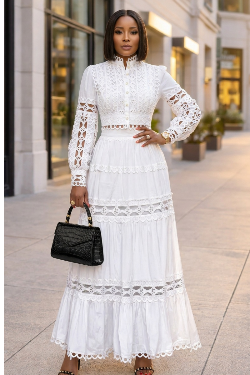 Isabella Lace Top & Skirt Set
