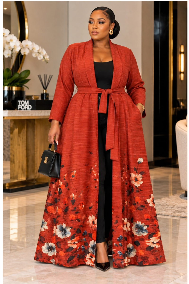 SIMONE LUXE FLORAL KIMONO