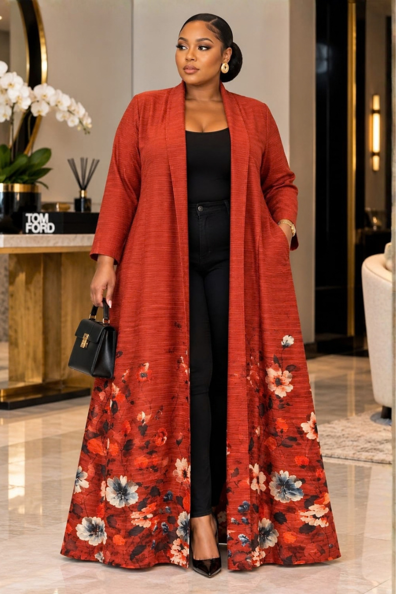 SIMONE LUXE FLORAL KIMONO