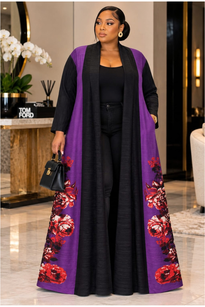 SIMONE LUXE FLORAL KIMONO