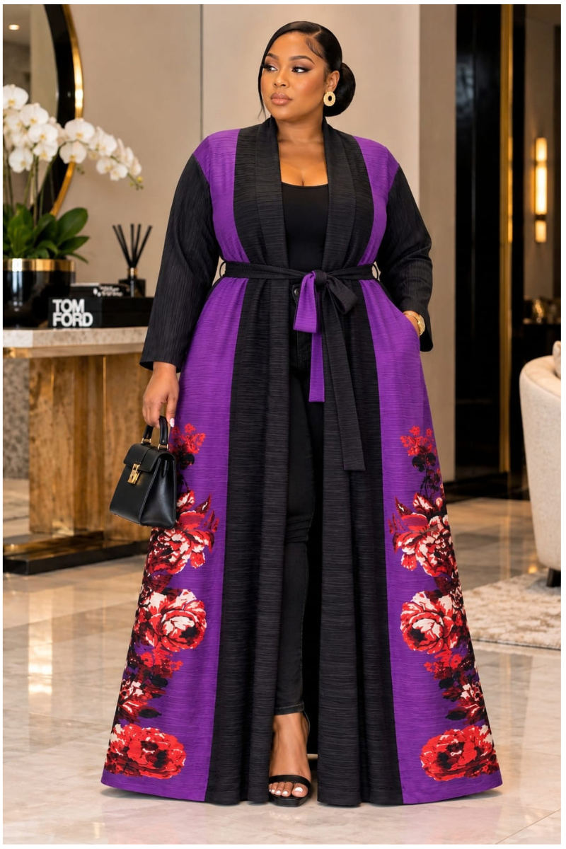 SIMONE LUXE FLORAL KIMONO