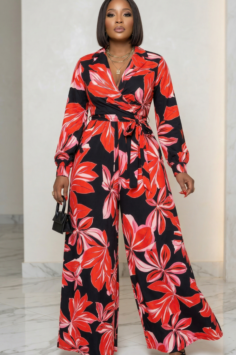Tiffany Bold Elegance Wide-Leg Jumpsuit