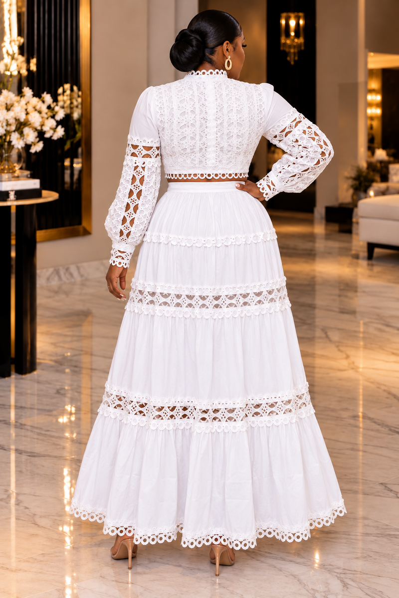 Isabella Lace Top & Skirt Set